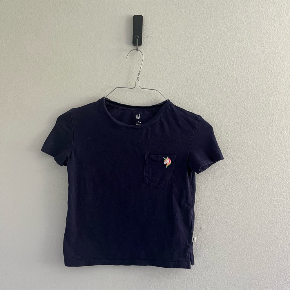 GAP‎ kids • Navy Blue T-Shirt with Unicorn 🦄
